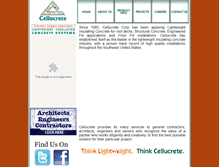 Tablet Screenshot of cellucrete.com